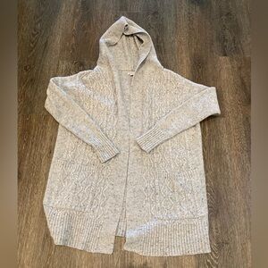 Merona Light Gray Hooded Cardigan